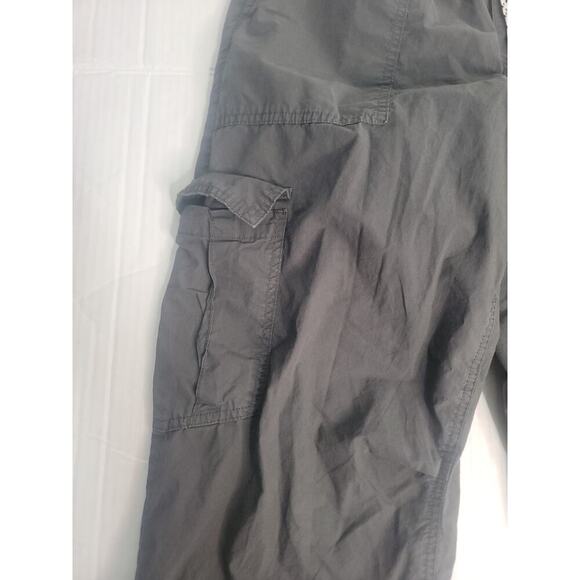 Aerie Pants Womens Medium Wide Leg Cropped Ankle Pull On Elastic Waist Gorpcore - Picture 4 of 9